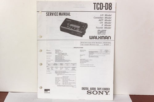 Sony tcd dat walkman - tcd-d8,